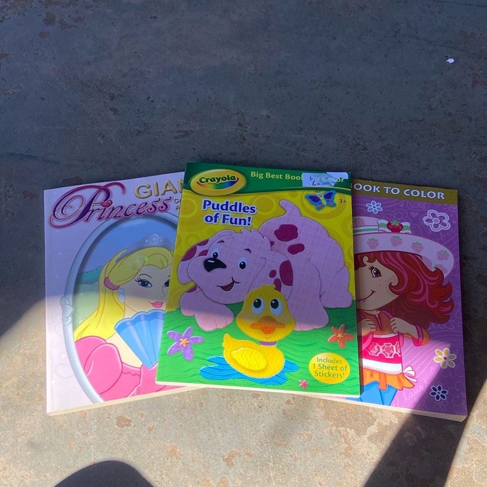 3 coloring books!